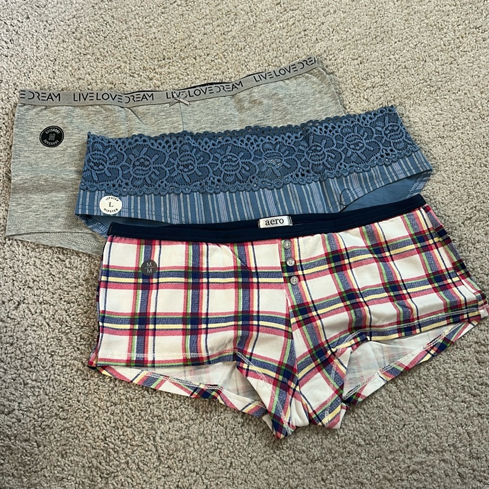 AERO PANTIES LOT OF 3 PAIR. NEW WITH TAGS